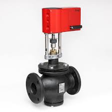 4-inch Cast Iron Globe Control Valve – Spring-Return Pneumatic Actuator